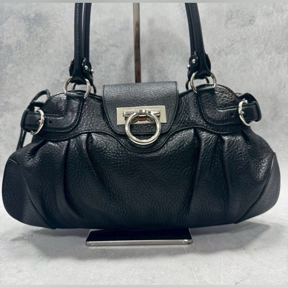 Salvatore Ferragamo AU21-6317 Gancini Marisa Satchel Bag